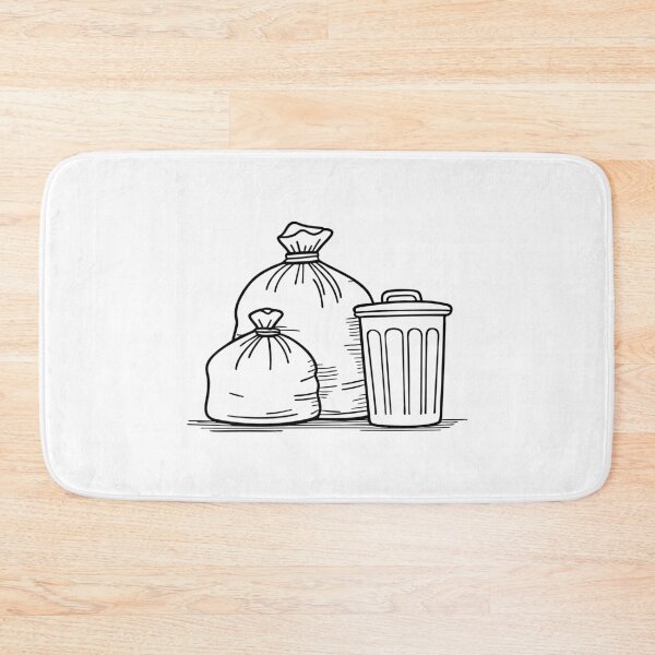 Item preview, Doodle illustration of neatly stacked garbage bags designed and sold by rasagamastore.