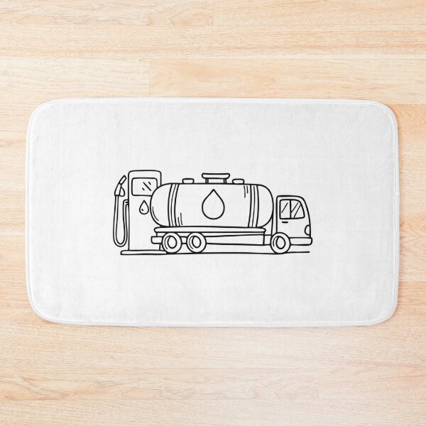Item preview, Doodle illustration of a gas tank being transported on a truck designed and sold by rasagamastore.