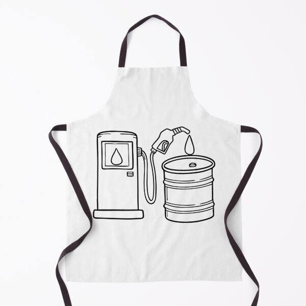 Item preview, Doodle illustration of gasoline being siphoned into a drum at a gas station designed and sold by rasagamastore.