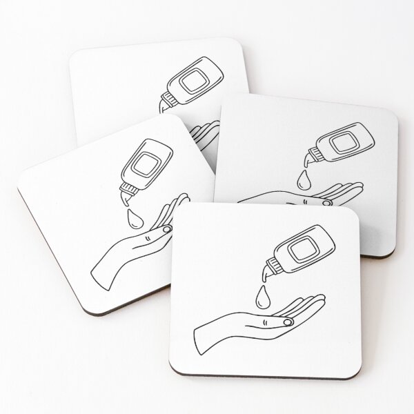 Item preview, Doodle illustration of gel dropping on a person's hand designed and sold by rasagamastore.
