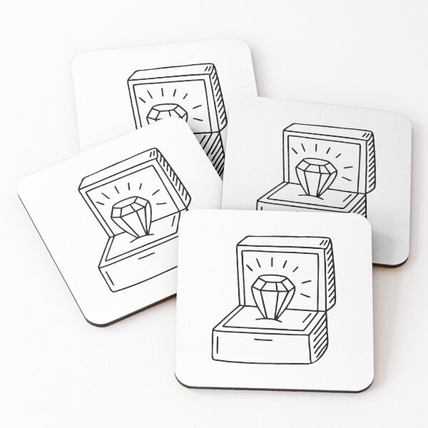 Item preview, Doodle illustration of a gemstone placed in a display case designed and sold by rasagamastore.