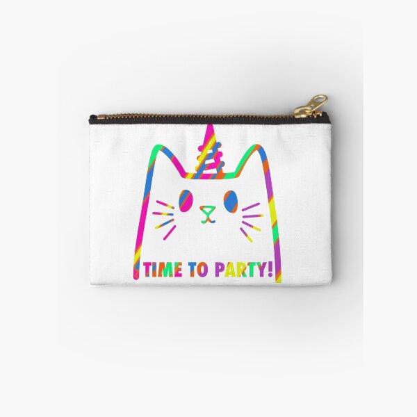 Item preview, Rainbow Birthday Caticorn Time to Party Cat Unicorn designed and sold by GetContented.
