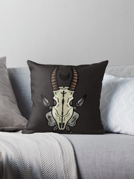 Vista previa del artículo con la obra «Cráneo de animal con runas vikingas», diseñado y vendido por FernAndFoxArt.