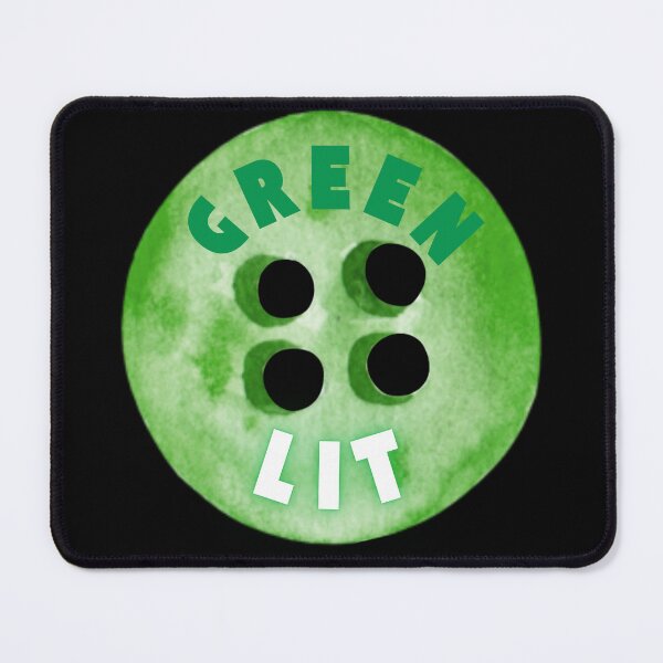Item preview, Green Lit, Green Button, Cucumber, Mr Lipsky designed and sold by Mr-Lipsky.