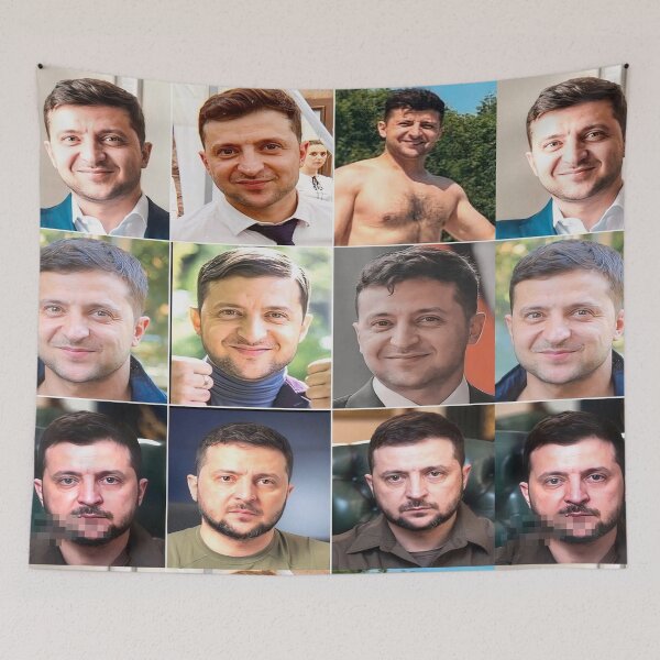 Item preview, Volodymyr Zelenskyy Collage designed and sold by TribeMystic.