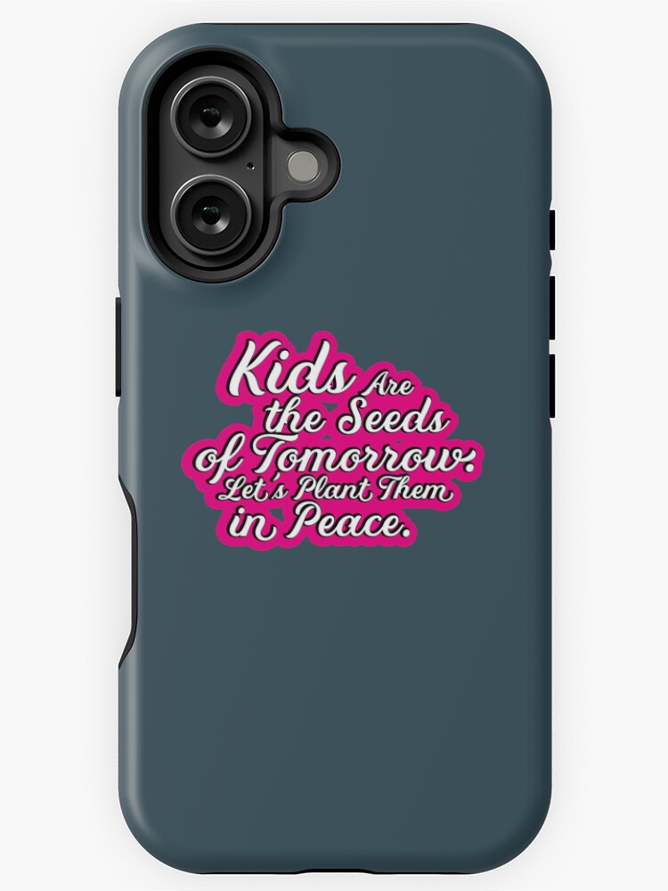 Thumbnail 1 of 4, iPhone Case, Kids Are the Seeds of Tomorrow. Let's Plant Them in Peace. designed and sold by Finvara.