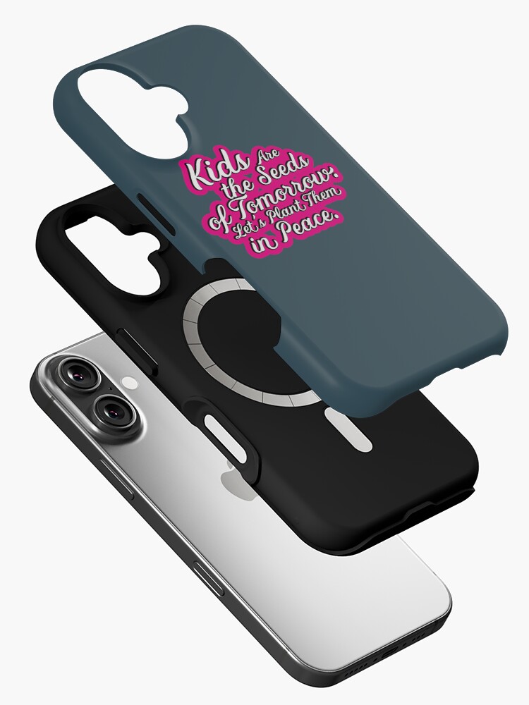 Thumbnail 2 of 4, iPhone Case, Kids Are the Seeds of Tomorrow. Let's Plant Them in Peace. designed and sold by Finvara.