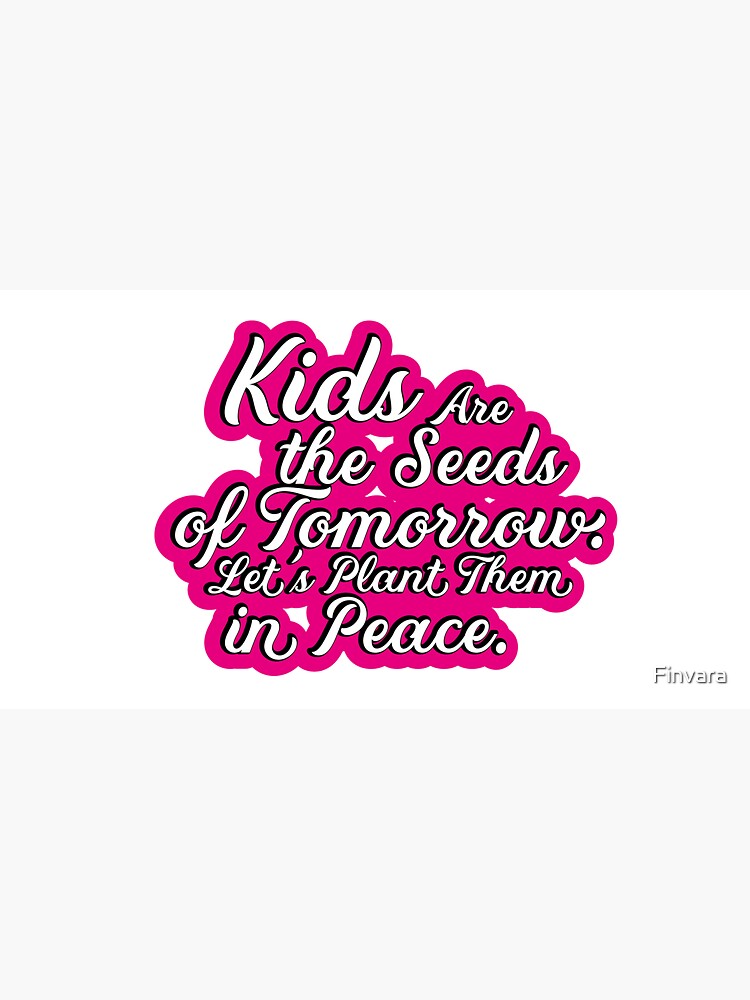 Thumbnail 6 of 6, Bucket Hat, Kids Are the Seeds of Tomorrow. Let's Plant Them in Peace. designed and sold by Finvara.