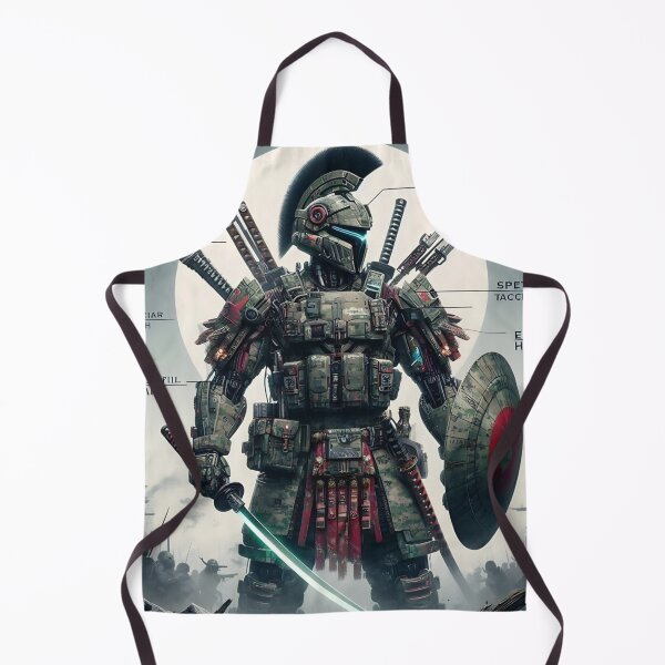 Item preview, Futuristic Spartan Warrior Bot – The Ultimate Fusion of Ancient and Future Warfare - Model 4 designed and sold by NeonBot_Shop.