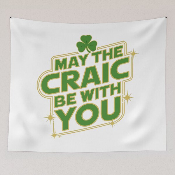 Item preview, May The Craic Be With You designed and sold by Angry Swan Designs.