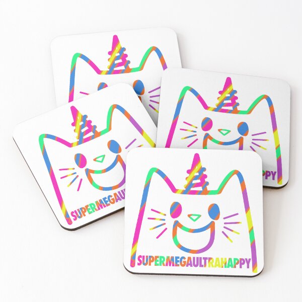 Item preview, Rainbow Birthday Caticorn Super Mega Ultra Happy Cat Unicorn designed and sold by GetContented.