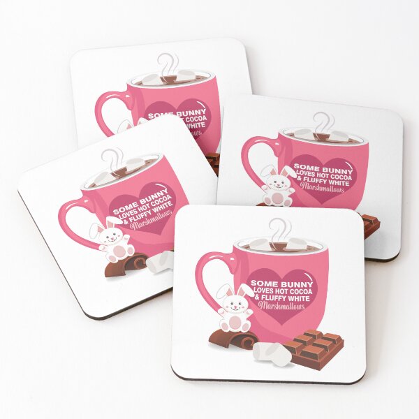 Item preview, Some bunny loves hot cocoa PINK designed and sold by StellarFX.
