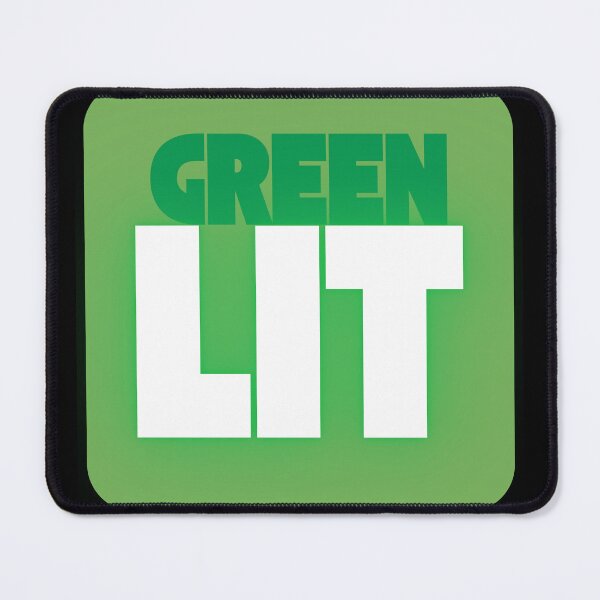 Item preview, Green Lit, Green Button, Mr Lipsky designed and sold by Mr-Lipsky.