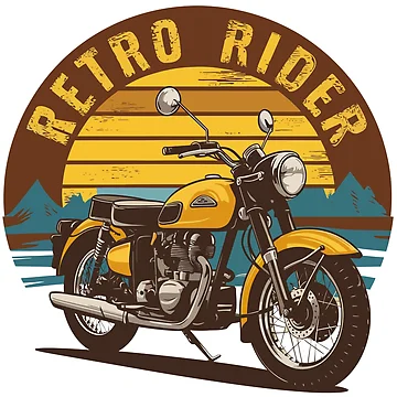 Artwork thumbnail, Retro Rider by Angry Swan Designs