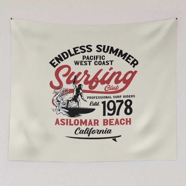Item preview, Asilomar Beach Surfing Club Surf Monterey County California designed and sold by eclecTEEq.