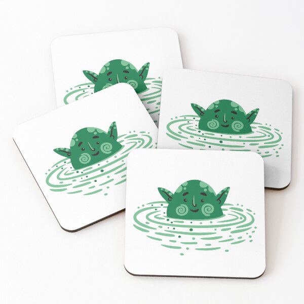 Item preview, Happy Green monster in green gloop designed and sold by jasmineberry.