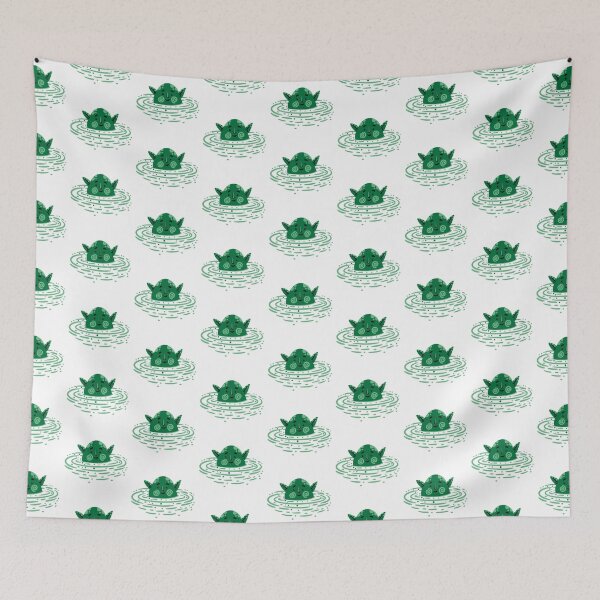 Item preview, Happy Green monster in green gloop designed and sold by jasmineberry.