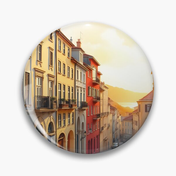 Item preview, San Sebastián’s Old Town: Parte Vieja Sunset Charm designed and sold by LSVart.