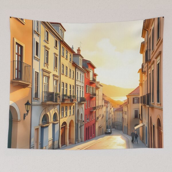 Item preview, San Sebastián’s Old Town: Parte Vieja Sunset Charm designed and sold by LSVart.