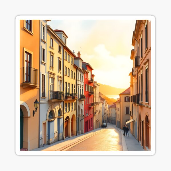 Item preview, San Sebastián’s Old Town: Parte Vieja Sunset Charm designed and sold by LSV-Art.