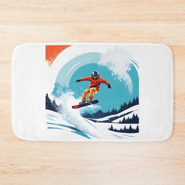 Item preview, Snowboarder jumping with a board  designed and sold by PrintLabStudio.