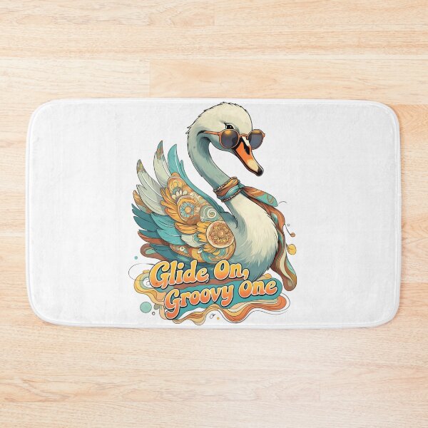 Item preview, Glide On, Groovy One - Boho 70s Swan Art | LaLi Designs designed and sold by LaLi-Designs.