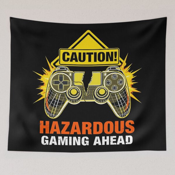 Item preview, Caution! Hazardous Gaming Ahead designed and sold by svarupa.