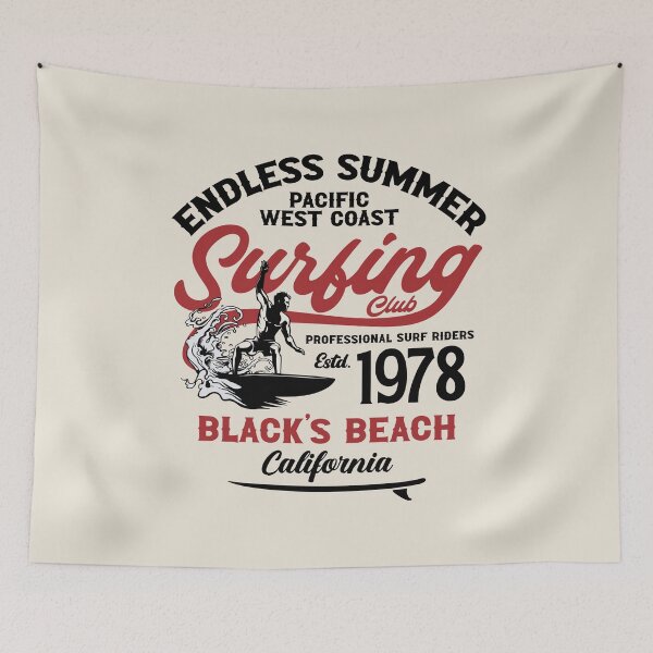 Item preview, Blacks Beach Surfing Club Surf La Jolla San Diego California designed and sold by eclecTEEq.