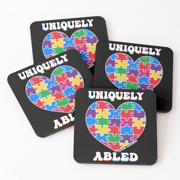 Item preview, Uniquely Abled  - Colorful Puzzle Heart  - Autistic Gril Boy  designed and sold by Smix Pixels.