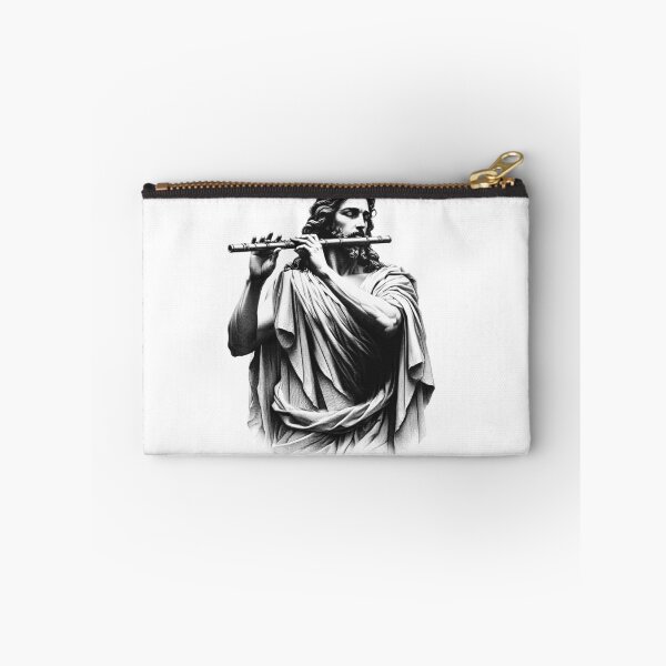 Item preview, Jesus Playing Flute Christian Vintage Flutist Flute Player designed and sold by Kimberley King Art  King Art.