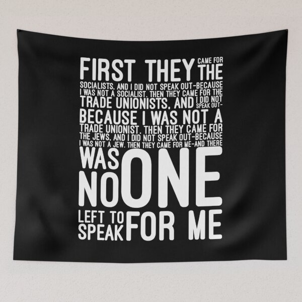 Item preview,  First they came for the socialists designed and sold by Mae i live.