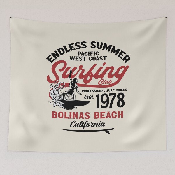 Item preview, Bolinas Beach Surfing Club Surf Marin County California designed and sold by eclecTEEq.