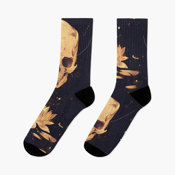 Item preview, Golden Skull with Lotus designed and sold by CalyCollab.