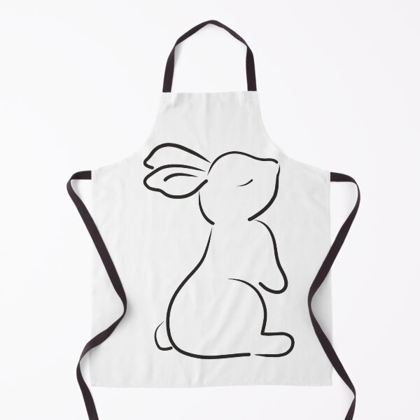 Item preview, Line drawing rabbit sniffing/ color it yourself designed and sold by LiskoDesign.