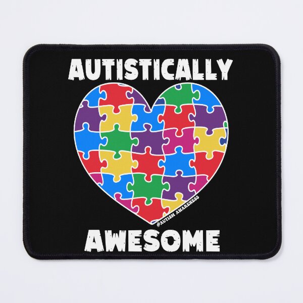 Item preview, Autistically Awesome - Colorful Puzzle Heart - Autistic Gril Boy designed and sold by Smix Pixels.