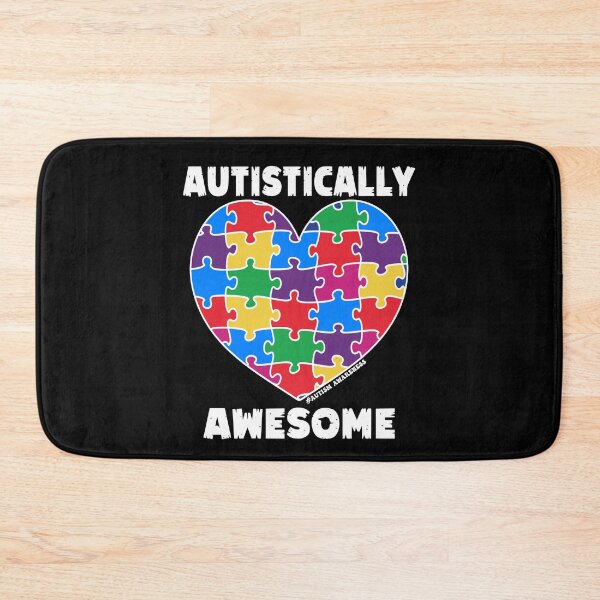 Item preview, Autistically Awesome  - Colorful Puzzle Heart - Autistic Gril Boy  designed and sold by Smix Pixels.