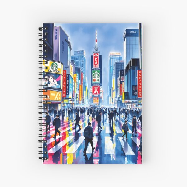 Item preview, Shibuya Scramble Crossing: Neon Night Reflections designed and sold by LSV-Art.