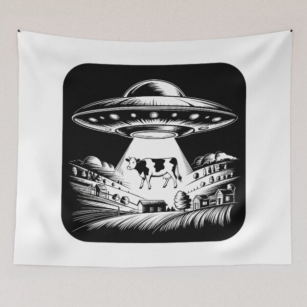 Item preview, Cow Abduction designed and sold by Angry Swan Designs.