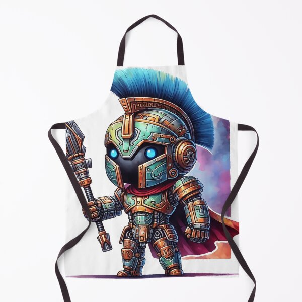 Item preview, Futuristic Spartan Warrior Bot – The Ultimate Fusion of Ancient and Future Warfare - Model 5 designed and sold by NeonBot_Shop.