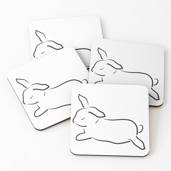 Item preview, Line drawing of a sleeping rabbit / color it yourself designed and sold by LiskoDesign.