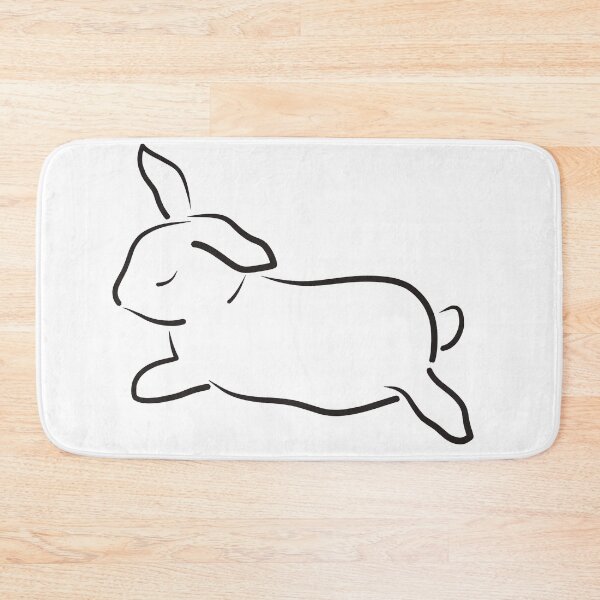Item preview, Line drawing of a sleeping rabbit / color it yourself designed and sold by LiskoDesign.