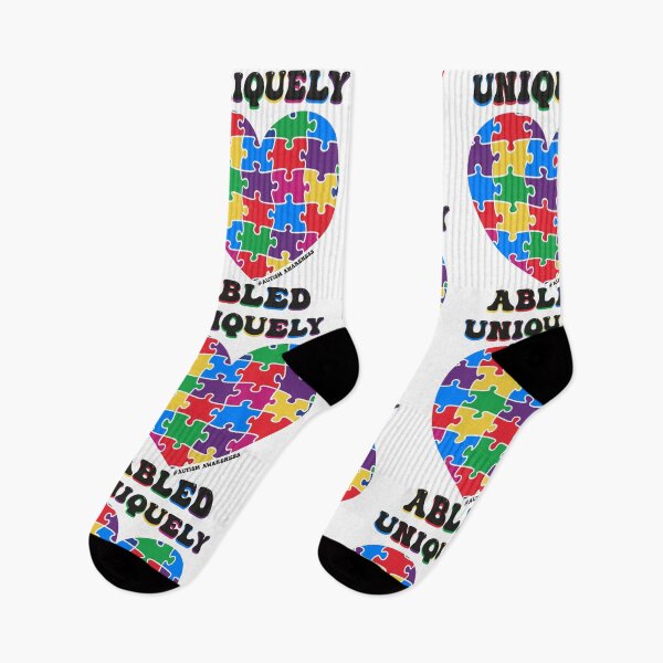 Item preview, Uniquely Abled  - Colorful Puzzle Heart  - Autistic Gril Boy  designed and sold by Smix Pixels.