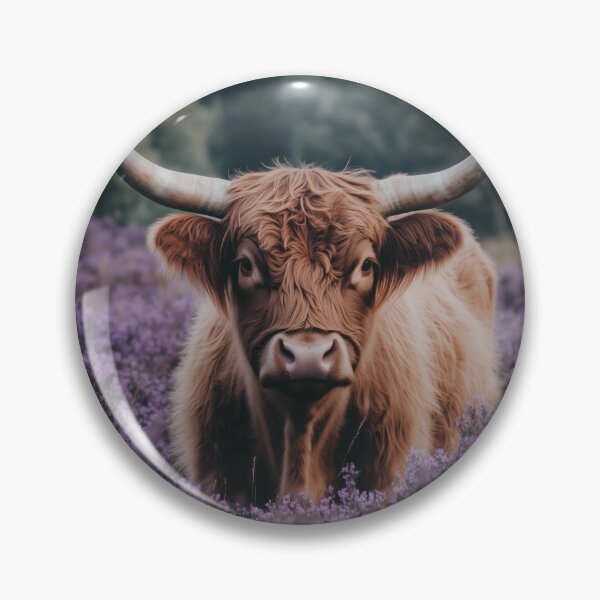 Item preview, Lavender Child | Highland Cow Portrait designed and sold by wildtribe.