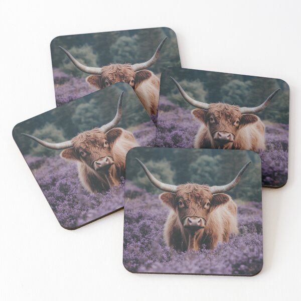 Item preview, Lavender Child | Highland Cow Portrait designed and sold by wildtribe.