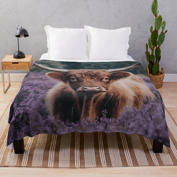 Item preview, Lavender Child | Highland Cow Portrait designed and sold by wildtribe.