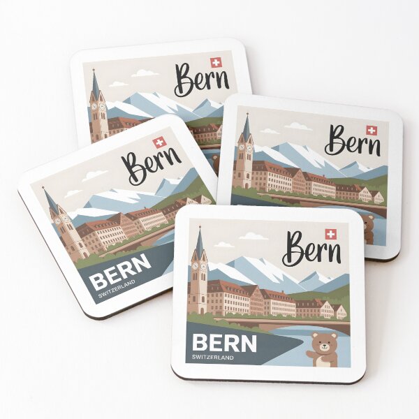 Item preview, Bern, Switzerland – Stylish Souvenir Magnet, Sticker designed and sold by Zibis09.
