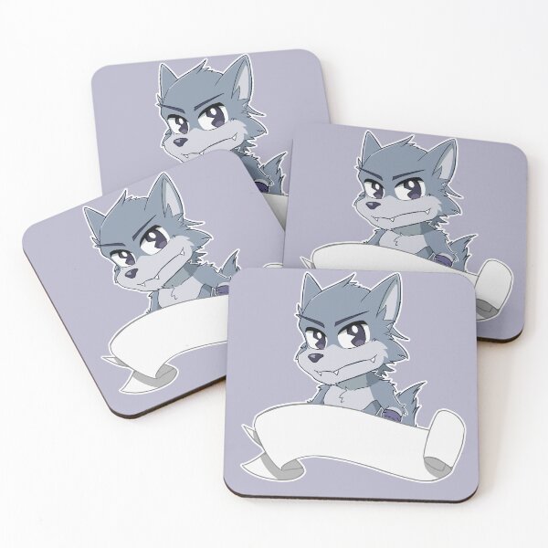 Item preview, Anthro Wolf w/ Blank Banner designed and sold by Vidard Corner.