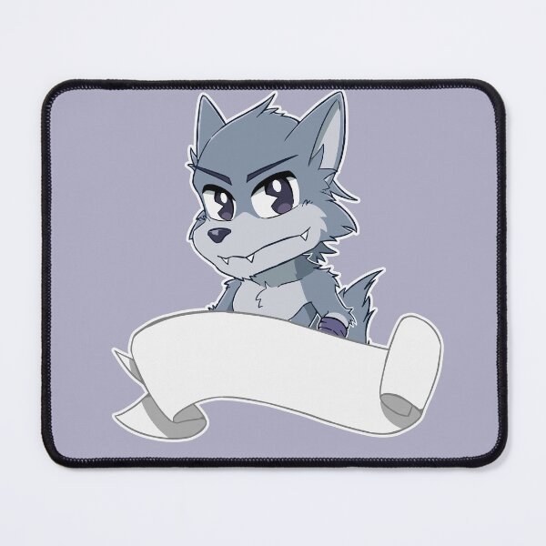 Item preview, Anthro Wolf w/ Blank Banner designed and sold by Vidard Corner.