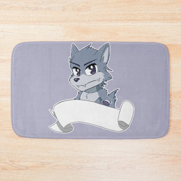 Item preview, Anthro Wolf w/ Blank Banner designed and sold by Vidard Corner.