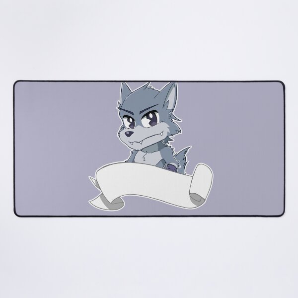 Item preview, Anthro Wolf w/ Blank Banner designed and sold by Vidard Corner.